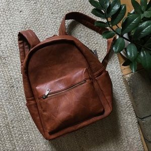 Vegan Leather Backpack
